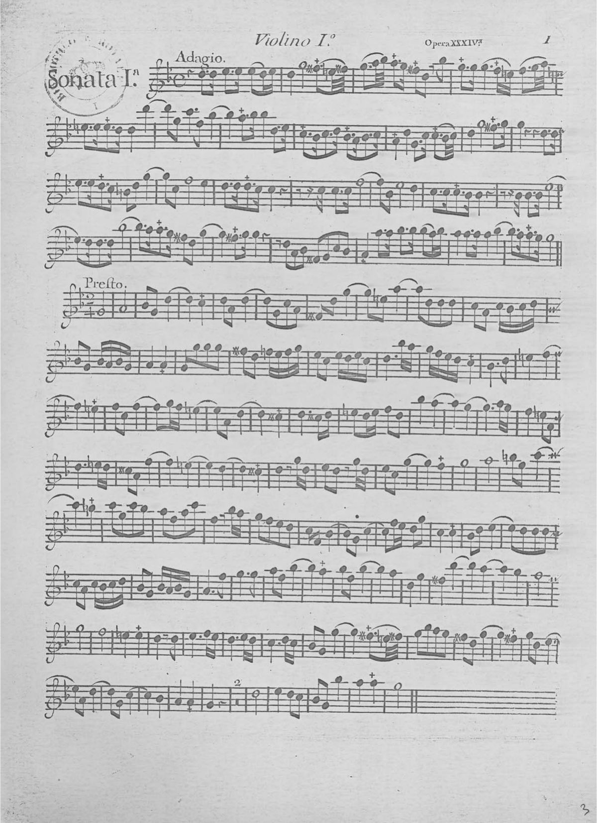 Aperçu — 6 Sonates à quatre parties op. 34
